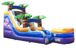1520ft20purple20marble20slide 1745004609 15' Tropical Marble inflatable water slide