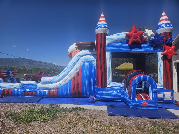 Bald Eagle Double water slide combo